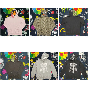 BAPE x Sanrio MILO Collab Camouflage-Paneled Casual Hoodie-6029  